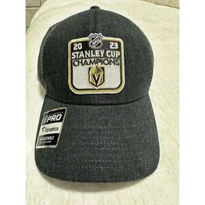 FANATICS Vegas Golden Knights Stanley Cup 2023 Champions Cap Hat Mesh Snapback